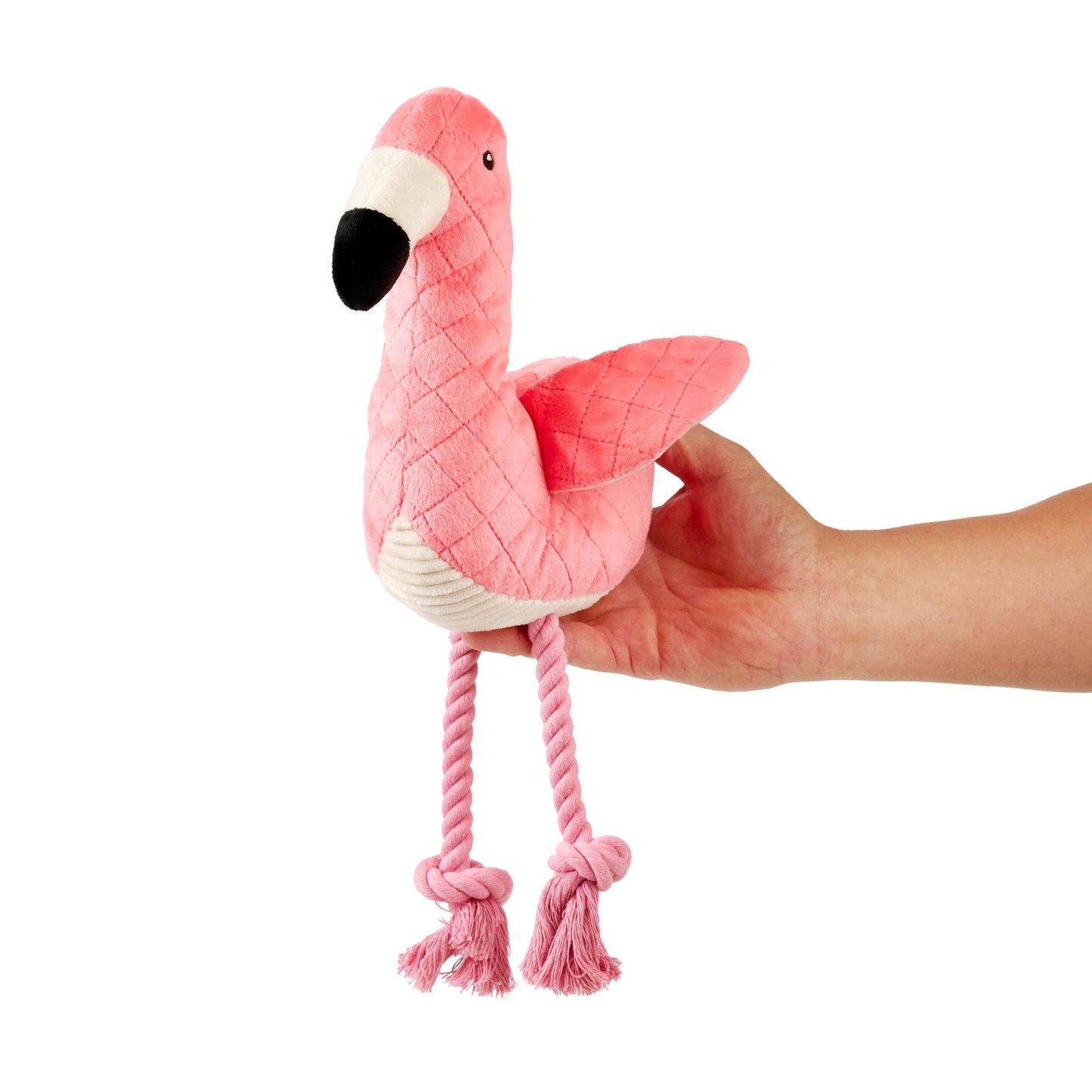 Huggles Dog Toy - Sunny Pink Flamingo