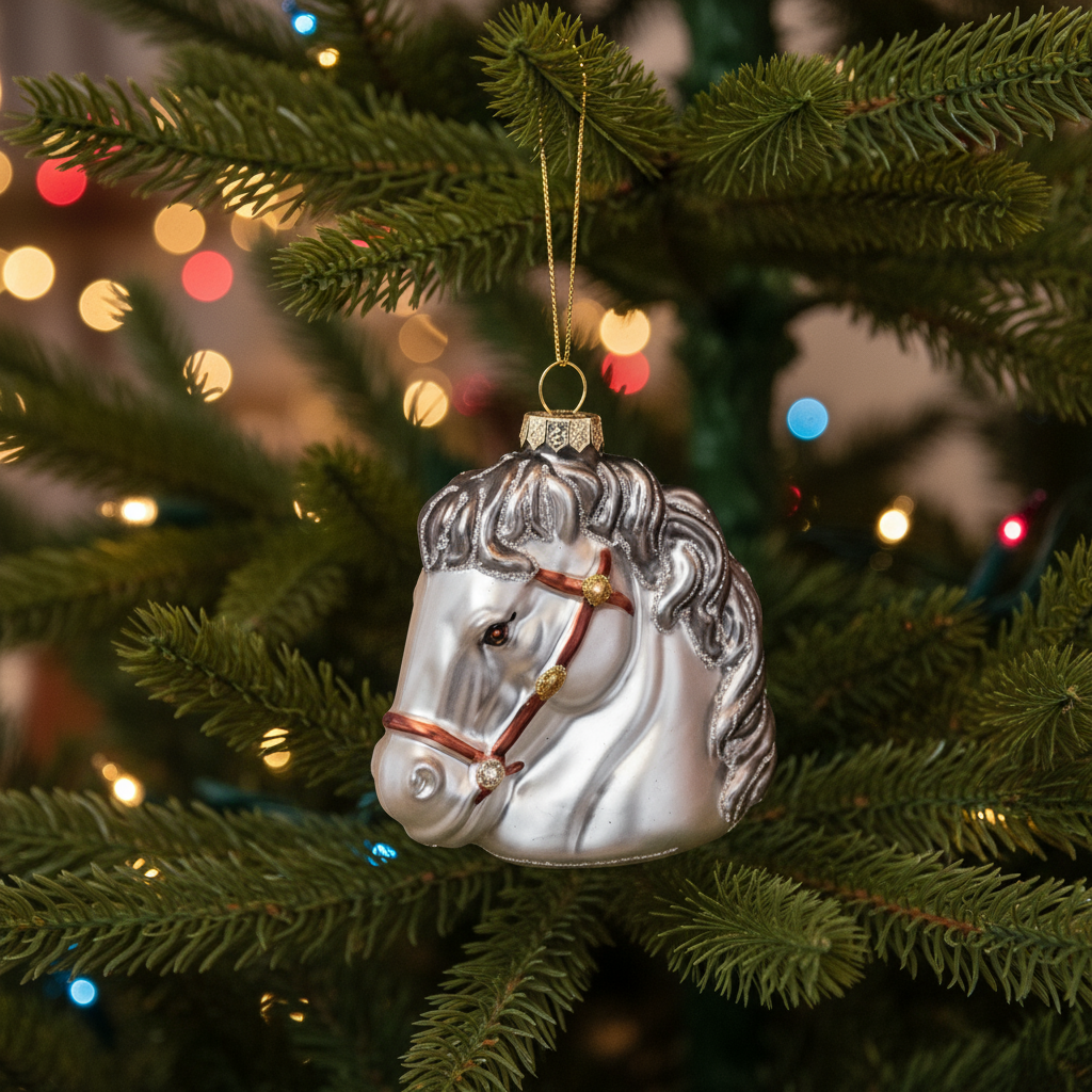 Bola navideña del Caballo Blanco