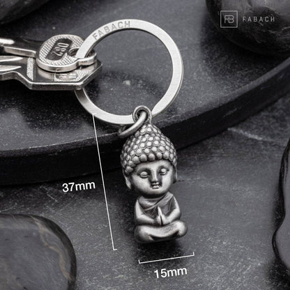 "Karma" Buddha Keychain - Buddha Pendant - Mini Buddha Lucky Charm - Chakra Yoga Gift Figurine