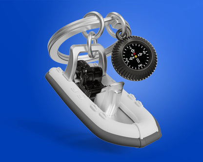 porte cles bateau semi rigide metalmorphose