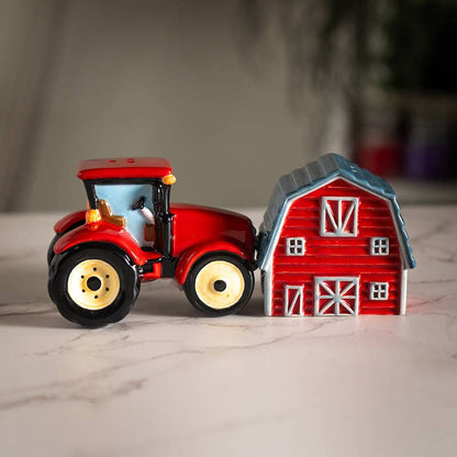 Conjunto de saleiro e pimenteiro Tractor & Barn 16126