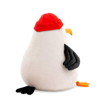 Peluche Albatros avec Bonnet Rouge - 50 cm