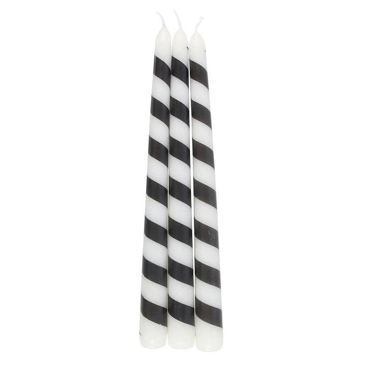 Black striped Creepmas candles