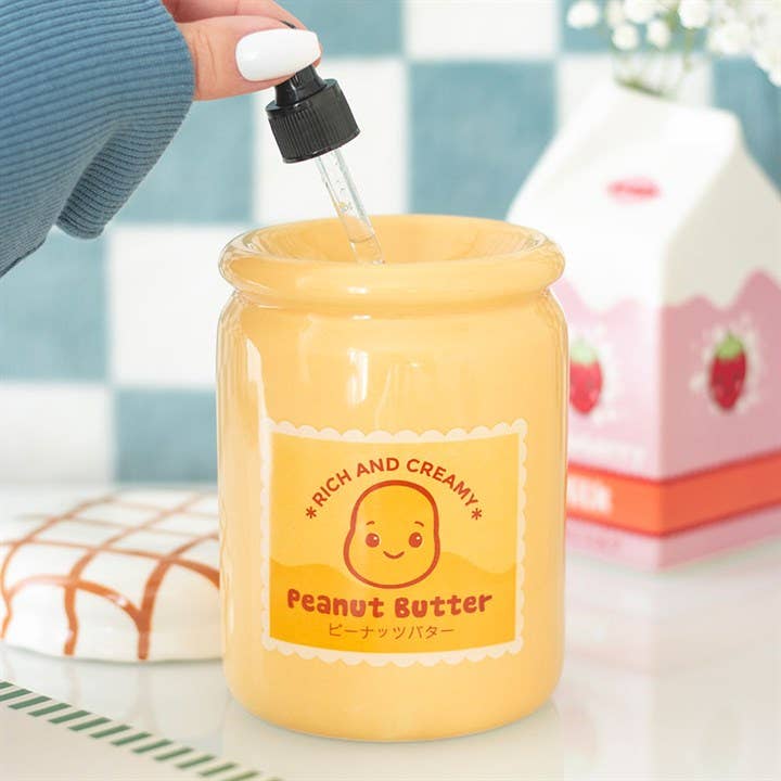 Brûleur d'Huile et Chauffe-cire Pot de Beurre de Cacahuète