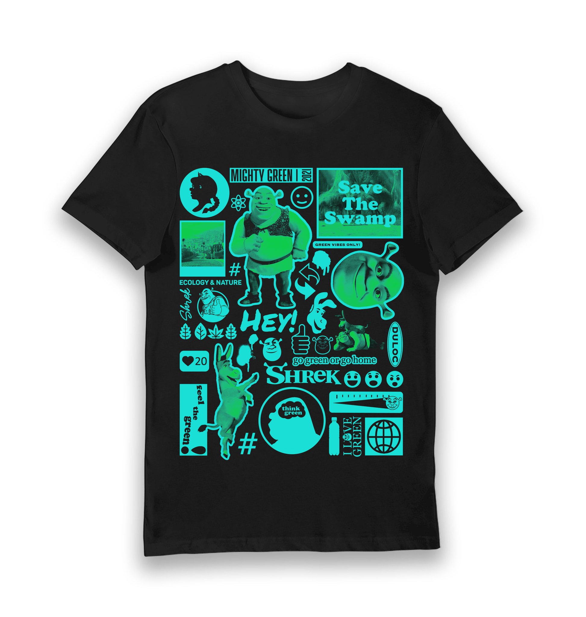 T-shirt adulte Shrek Flash Sheet