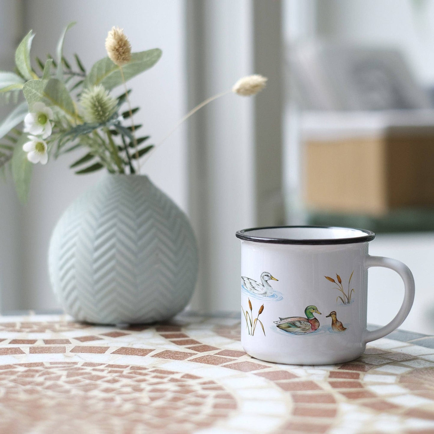 Mug en céramique - Étang aux canards