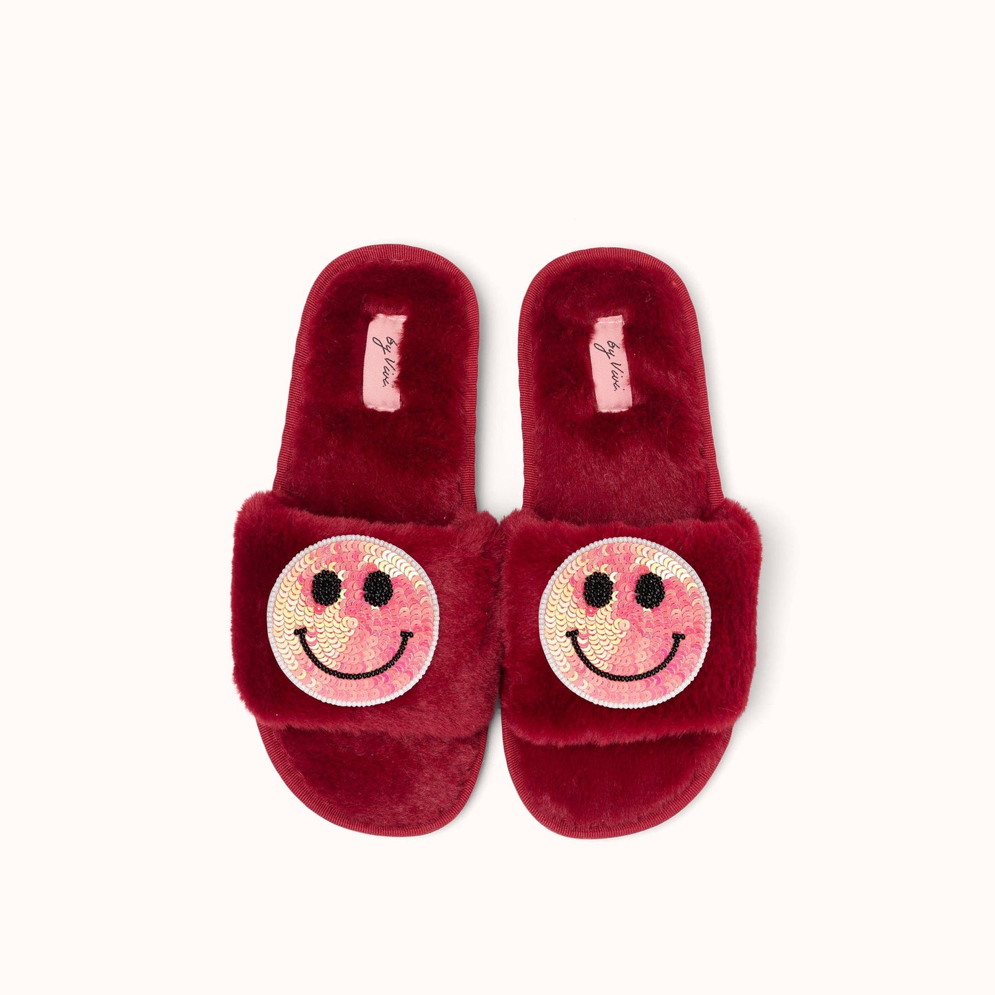 Paire de broches pour Chaussons - Smiley Rose