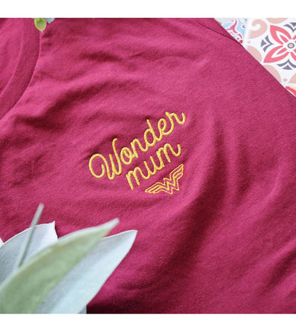 T-shirt Femme Brodé - Wonder mum