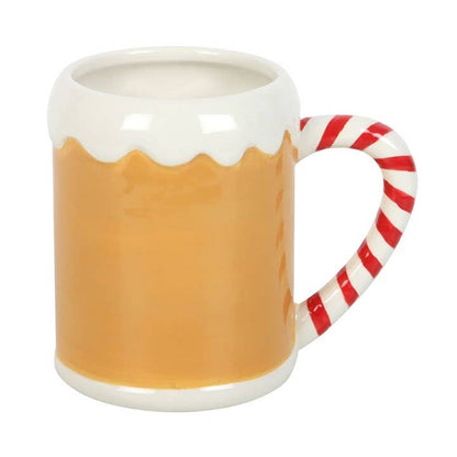 Gingerbread House &amp; Candy Cane 3D Mug