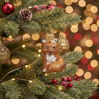 Adorno navideño de zorro XS