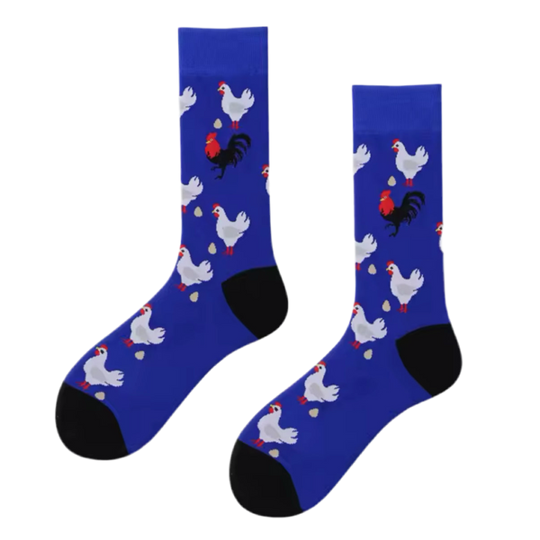 Chaussettes Poules et Coqs