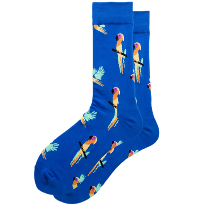 Calcetines de loro tropical
