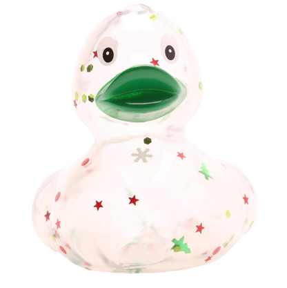 canard classique a paillettes de noel vert
