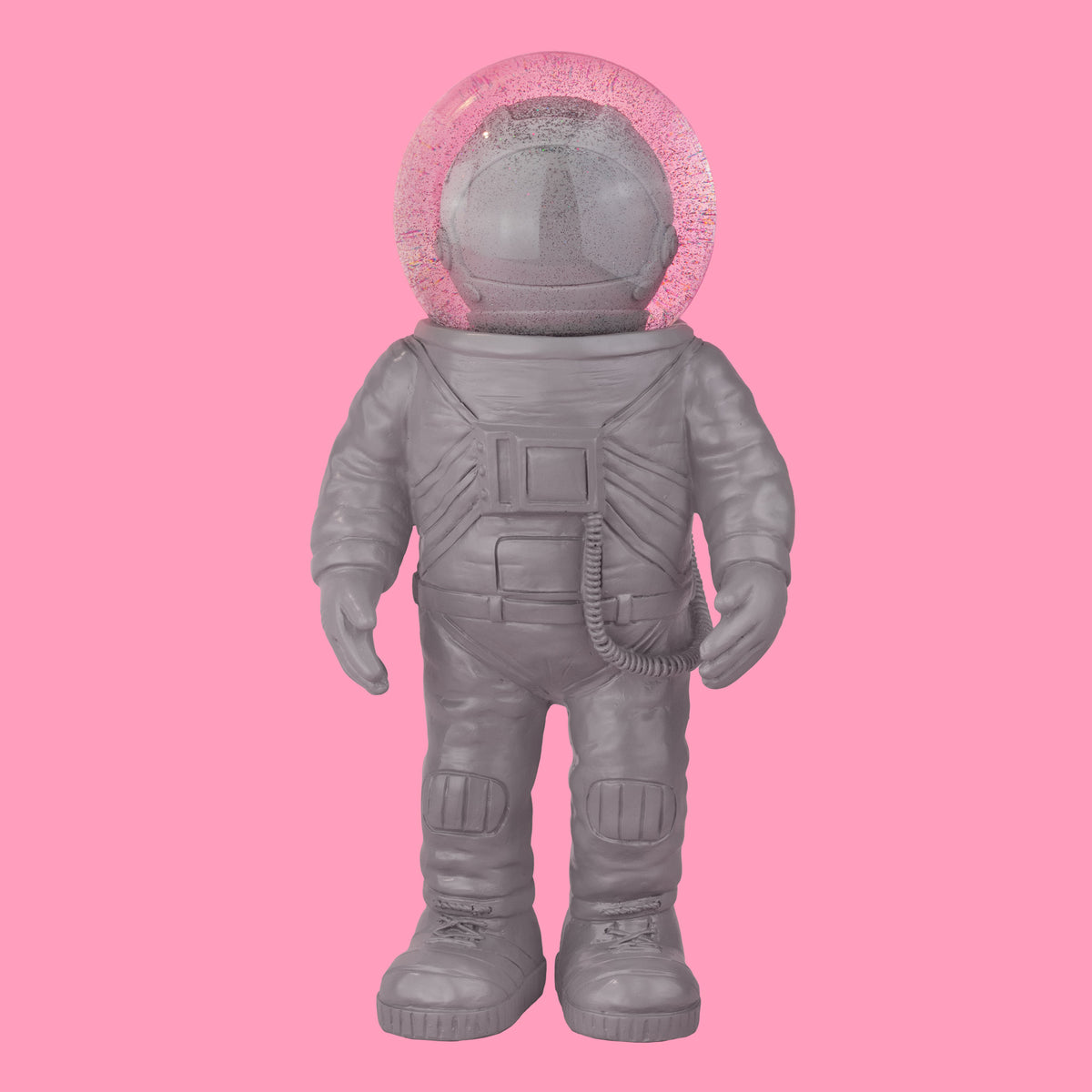 Boule à Neige Astronaute Géant Gris
