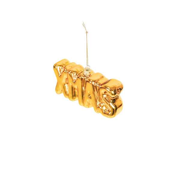 Gouden kerstbal