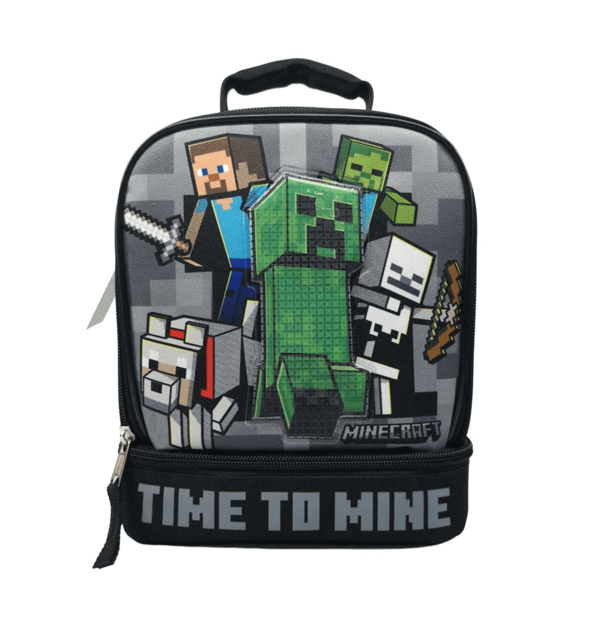 Sac repas enfant Minecraft Time to Mine isotherme