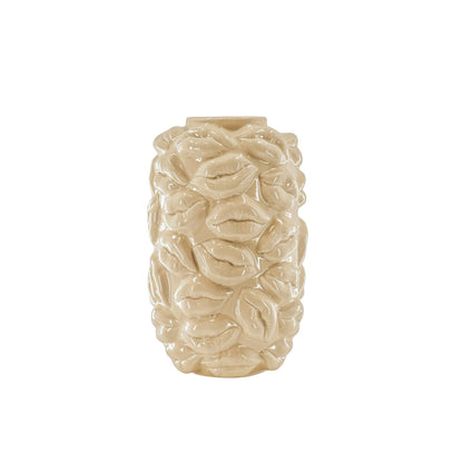 Vaso - Baci - Ceramica - Beige - 17x17x27cm