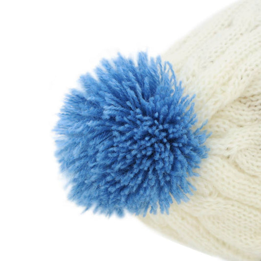 Peluche erizo Prickle con gorro blanco y azul, 15 cm
