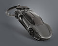 Black Supercar Keychain