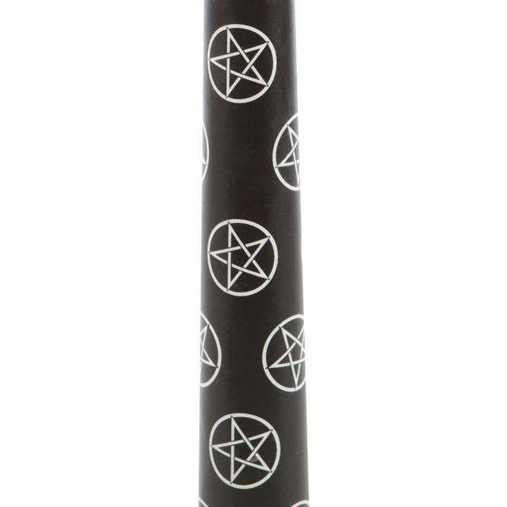 Set of 3 Black Magic Pentagram taper candles