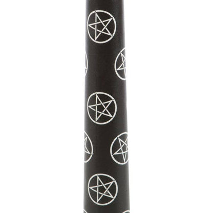 Set of 3 Black Magic Pentagram taper candles