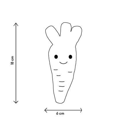 Peluche Amis du jardin - Carotte