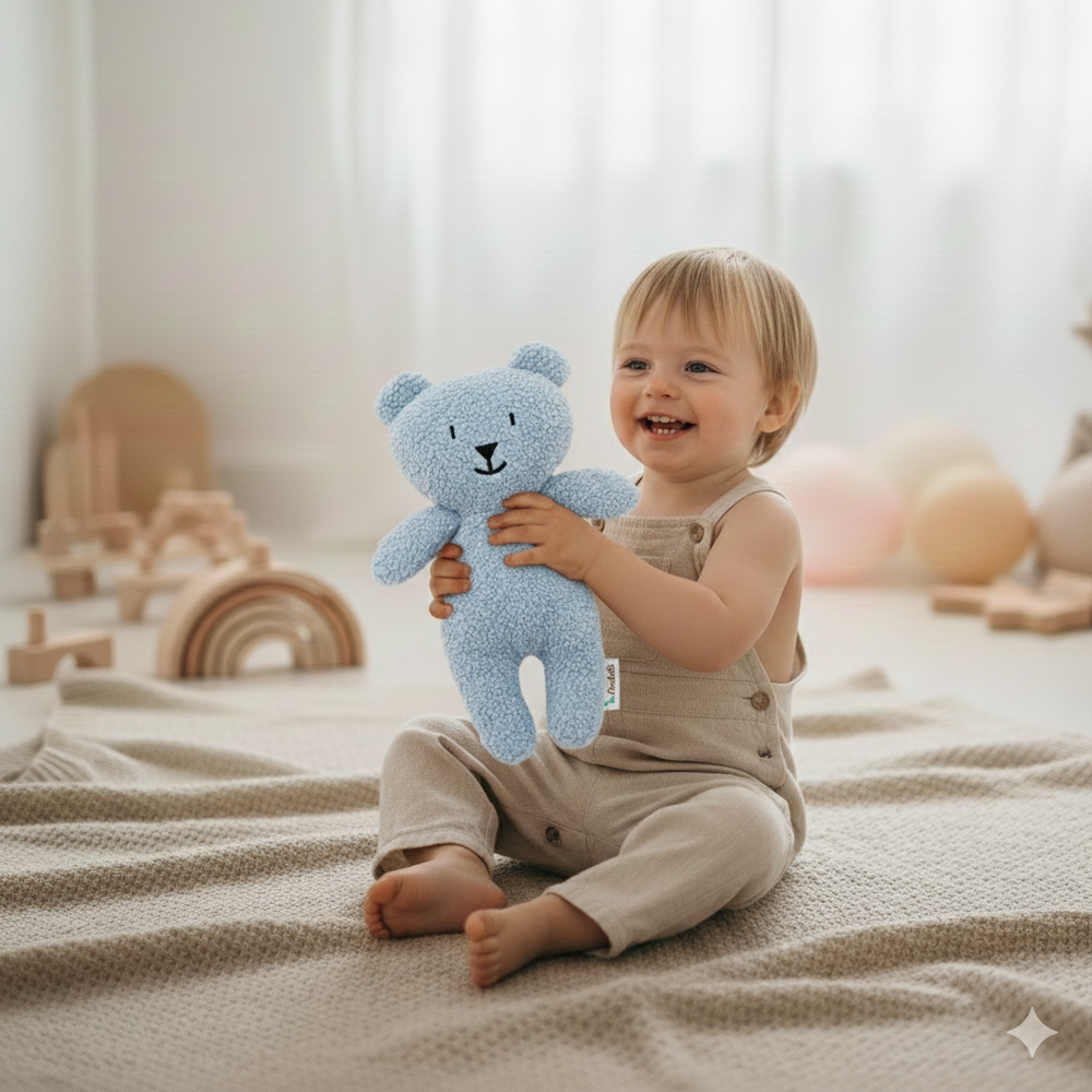 Pluche teddybeer - Blauw