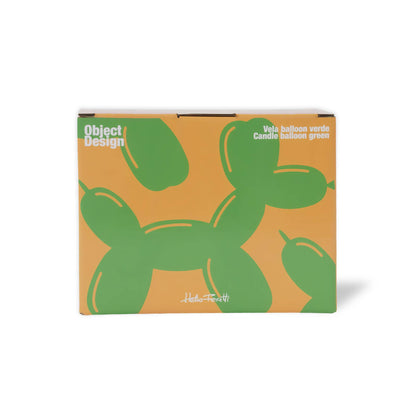 Vela con forma de perro globo – Verde