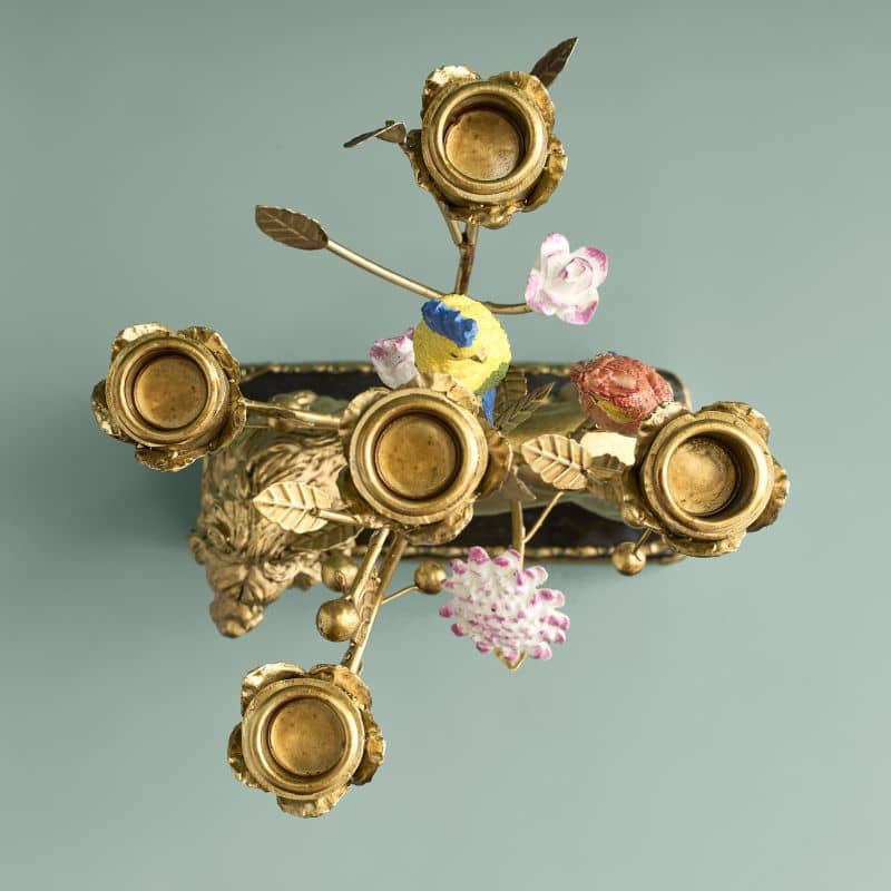 Chandelier Lion Poly/Métal, 20 x 15 x 37 cm