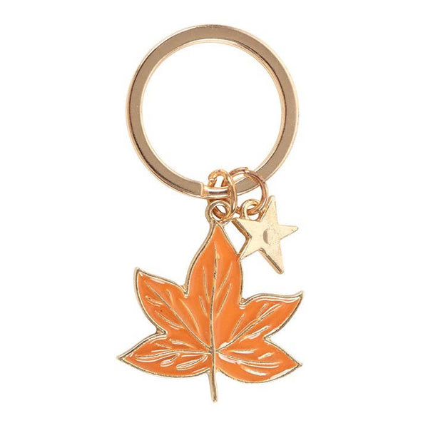 Llavero mágico de hoja de otoño