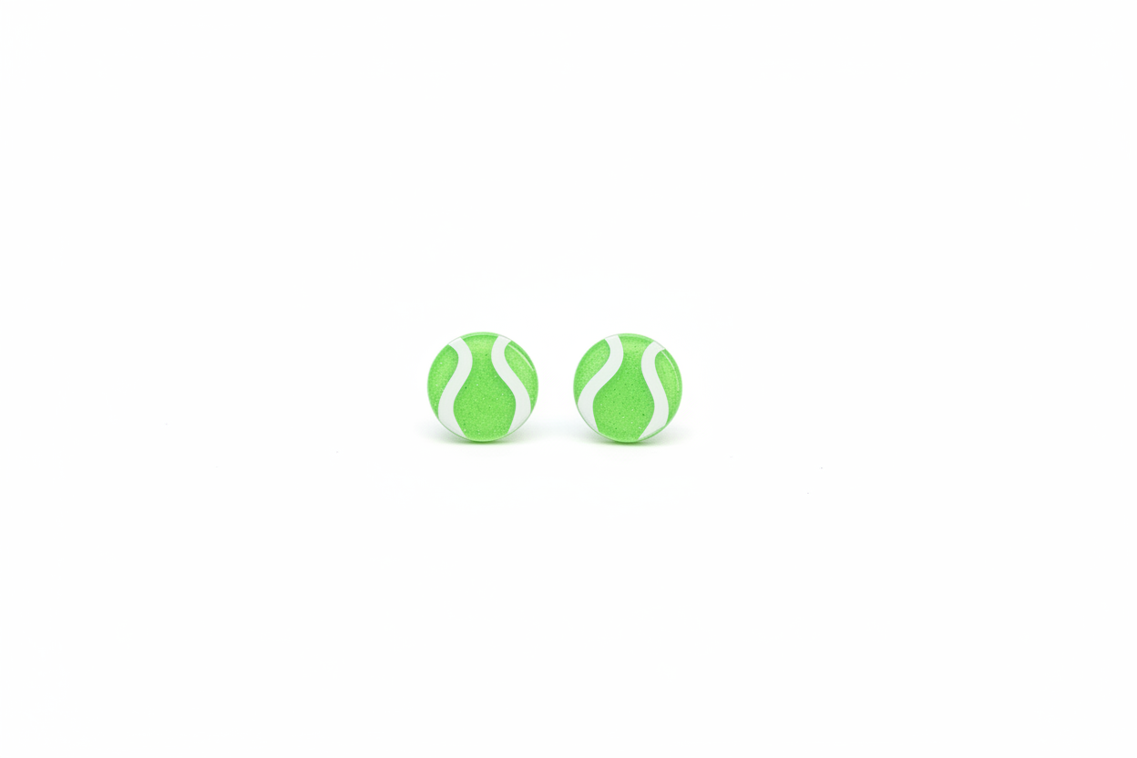 Boucles d'oreilles Balle de Tennis
