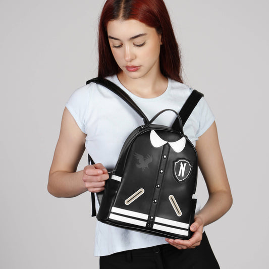 Wednesday Varsity Casual Backpack, Black
