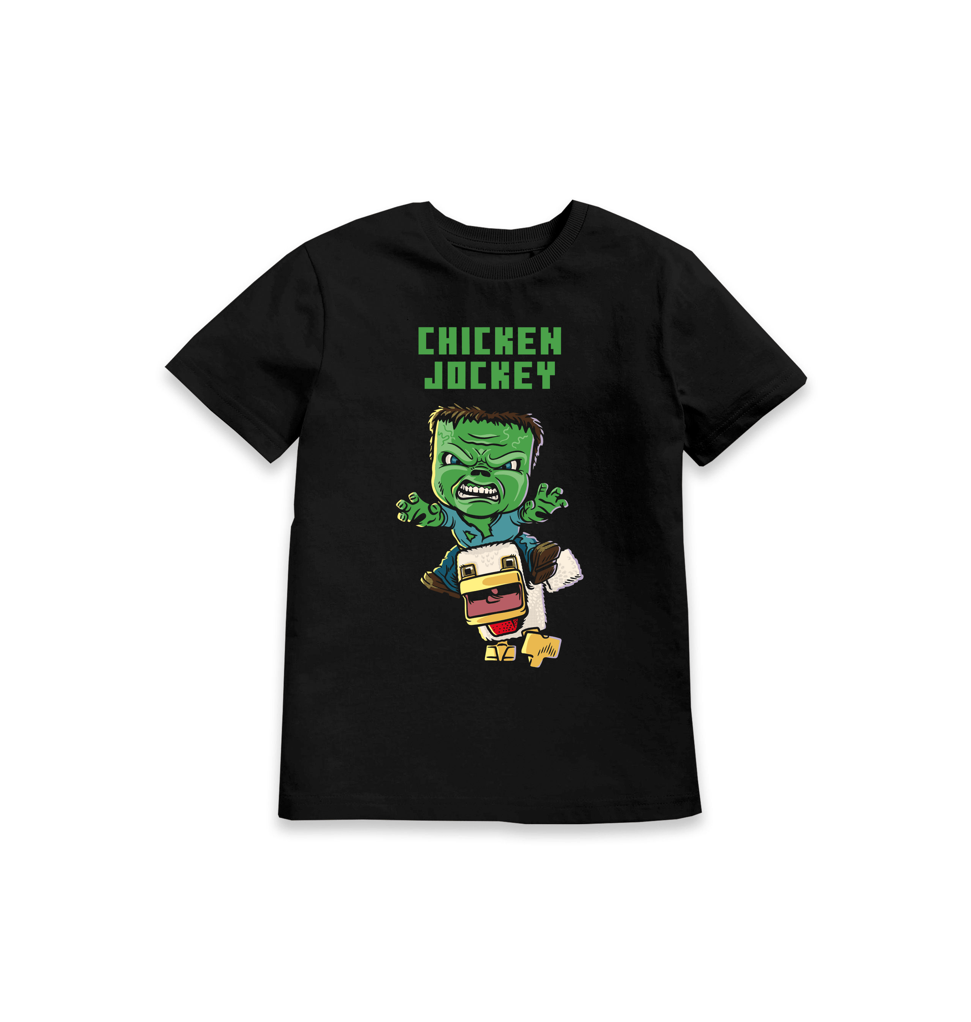 T-shirt enfant Minecraft Chicken Jockey