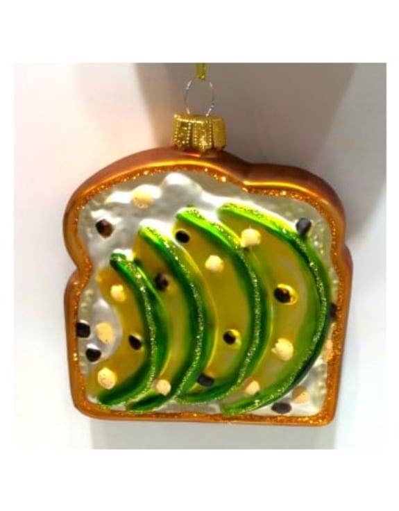 Decoración colgante de tostada de aguacate