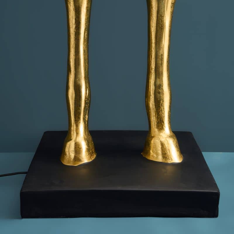 Lámpara de pie Amadeus Horse, dorada