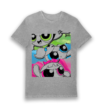 T-shirt adulte Powerpuff Girls affiche vintage