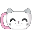 Mug White Cat