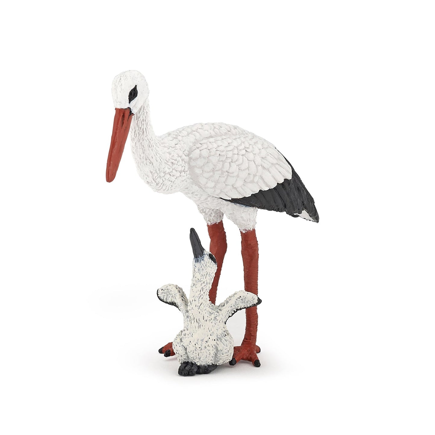 Figurine Cigogne et son bébé