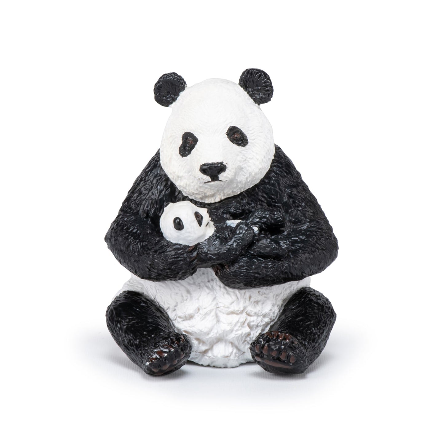 Figurine Panda assis et son bébé