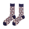Chaussettes Rayées Têtes de Mort