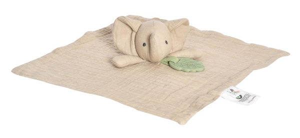 Peluche a forma di elefante con supporto per la dentizione