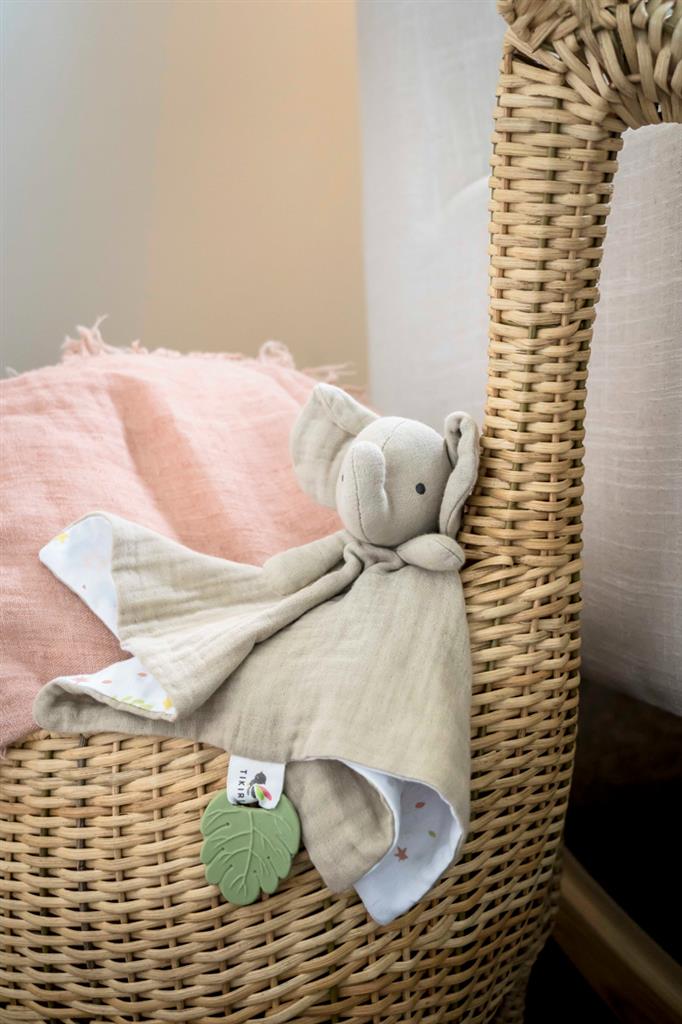 Elephant Comforter with Teething Ring