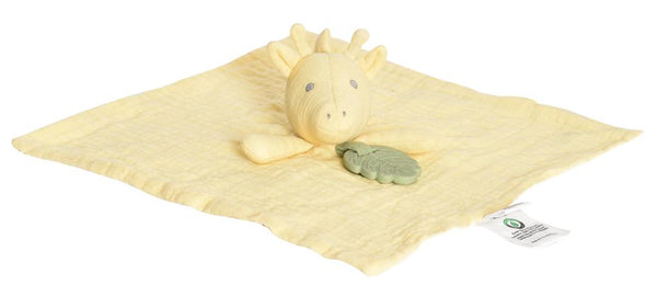 Peluche a forma di giraffa con supporto per la dentizione
