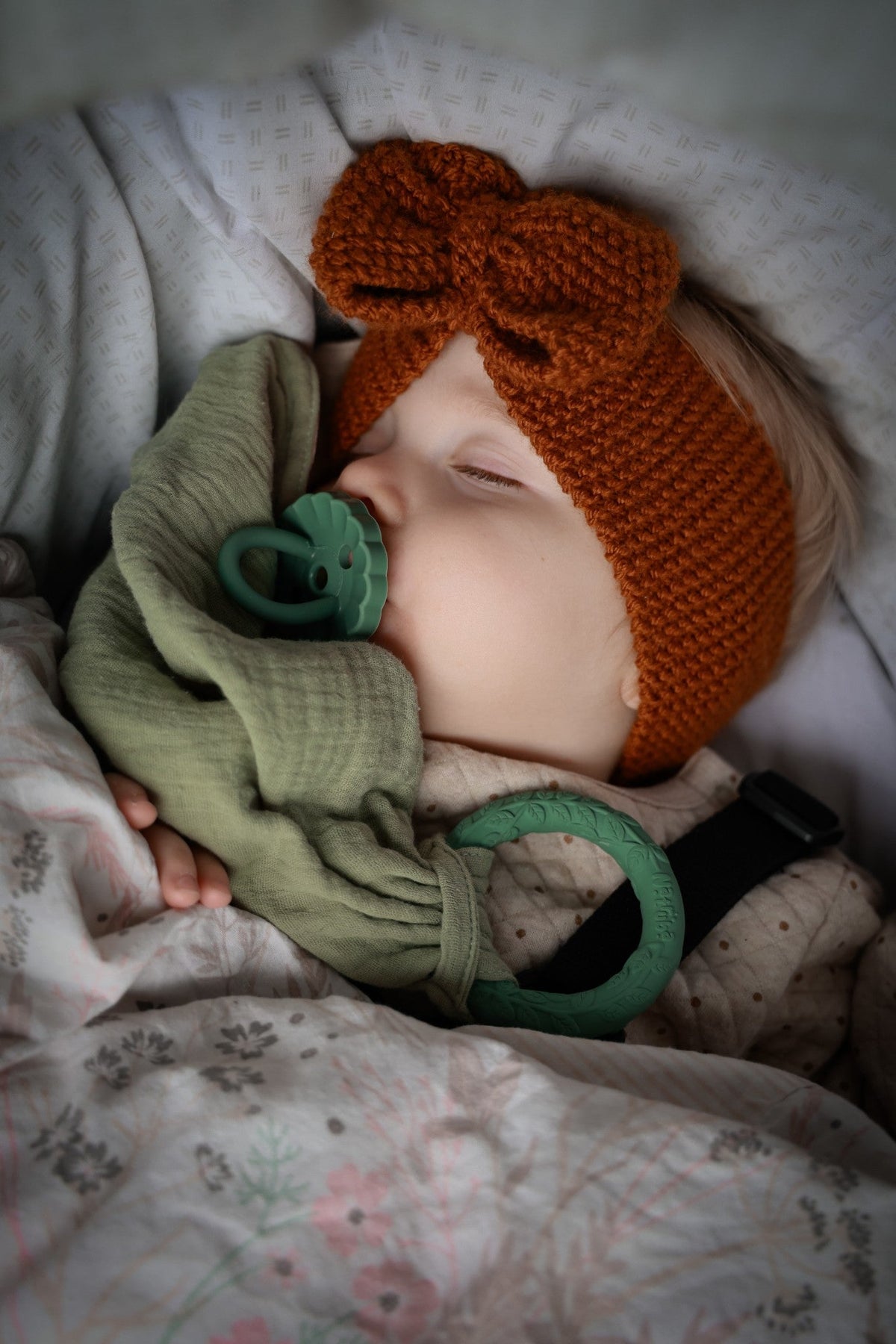 Doudou avec anneau de dentition Vert