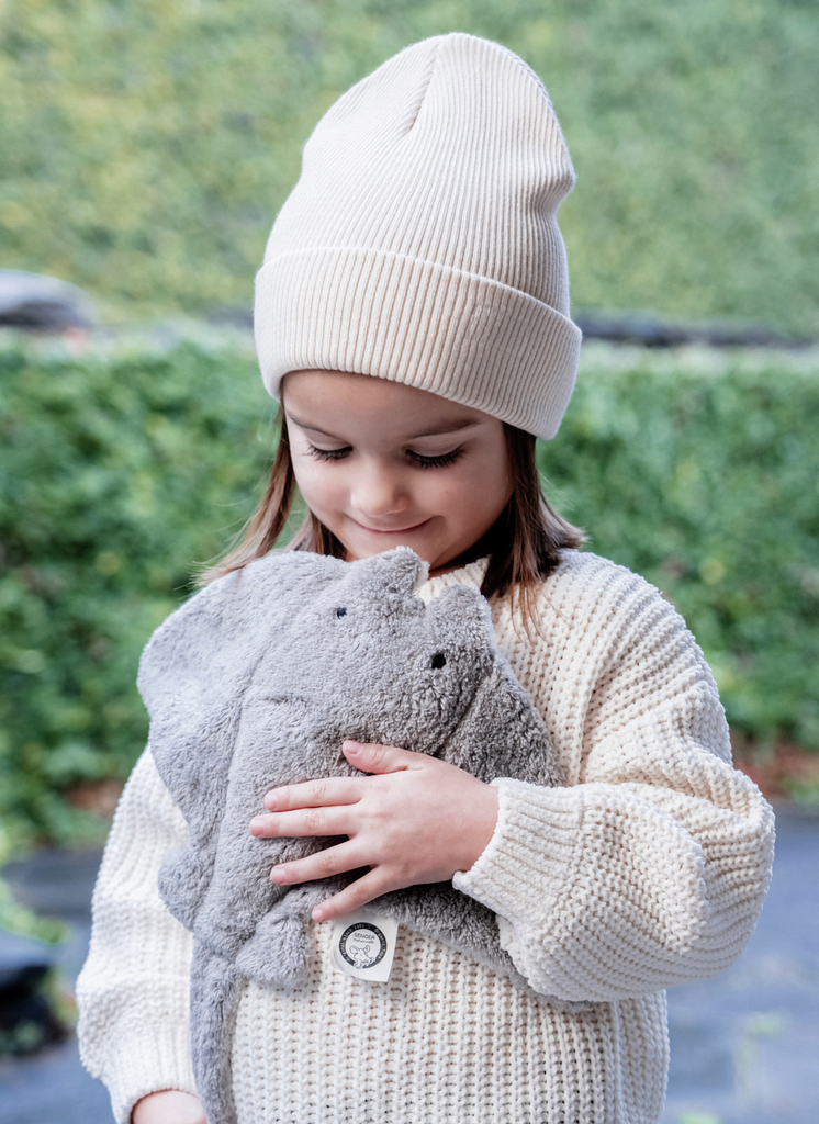 Small gray manta soft toy | Senger-Naturwelt