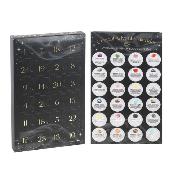 Calendário do Advento de Natal em Cristal com 24 dias