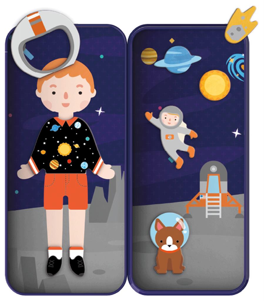 Caja de rompecabezas magnética - Aventureros espaciales