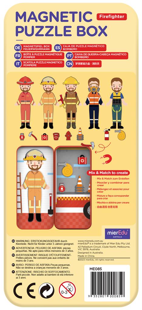 Boîte De Puzzle Magnétique - Pompier