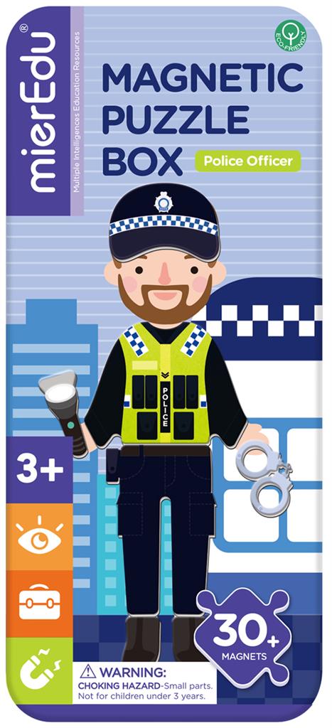 Boîte de Puzzle Magnétique - Officier de Police