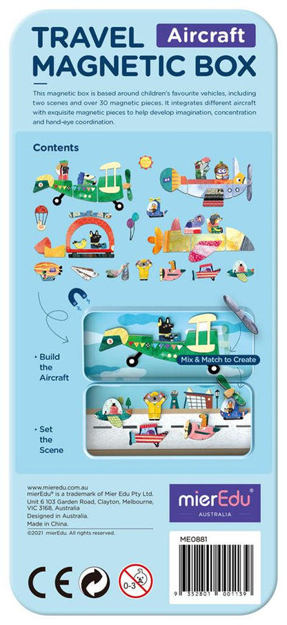 Caja de rompecabezas magnética - Aviones